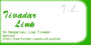 tivadar limp business card